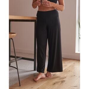 AnaOno NWT Abby Lounge Pants Black Modal Blend Soft Wide Leg Comfort Sz XXL